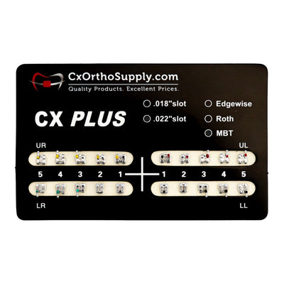 Cx Plus MBT .022 Mesh SS Brackets Hooks 3's (Full Set U/L 5-5!)