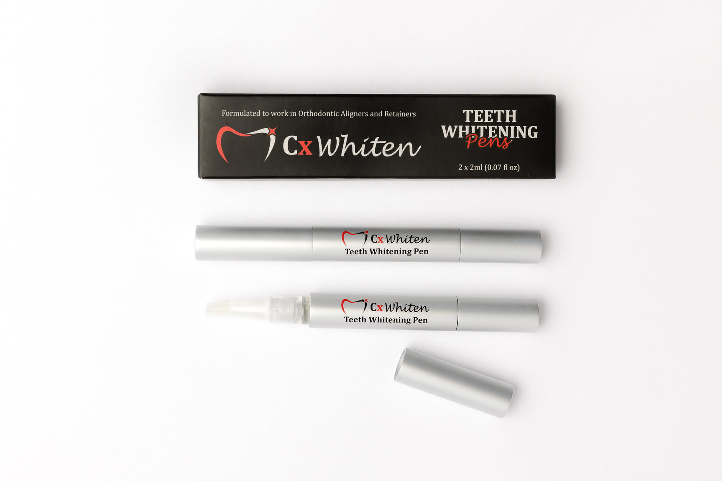 CX Whitening Teeth Whitening Pen Bulk Pack (10 Packs, 2 Syringes per Pack)